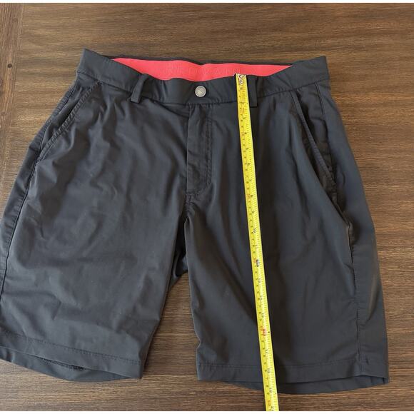 Redvanly Shorts Mens Medium Hanover 9” Pull-On Golf Black $110 - Picture 4 of 11